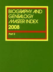 Biography & Genealogy Master Index Supplement 2008 (Biography and Genealogy Master Index) by Thomson Gale