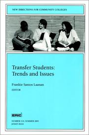 Cover of: Transfer Students: Trends and Issues: New Directions for Community Colleges (J-B CC Single Issue Community Colleges)