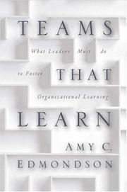 Cover of: Teams that Learn | Amy C. Edmondson
