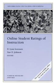 Cover of: Online Student Ratings of Instruction: New Directions for Teaching and Learning (J-B TL Single Issue Teaching and Learning)