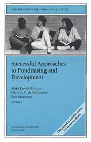 Cover of: Successful Approaches to Fundraising and Development: New Directions for Community Colleges (J-B CC Single Issue Community Colleges)
