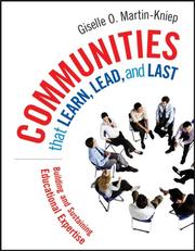 Cover of: Communities that Learn, Lead, and Last by Giselle O. Martin-Kniep