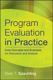 Cover of: Program Evaluation in Practice by Dean T. Spaulding