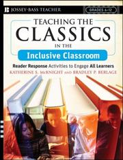 Cover of: Teaching the Classics in the Inclusive Classroom: Reader Response Activities to Engage All Learners