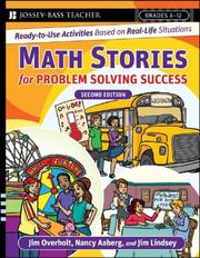 Cover of: Math Stories For Problem Solving Success: Ready-to-Use Activities Based on Real-Life Situations, Grades 6-12