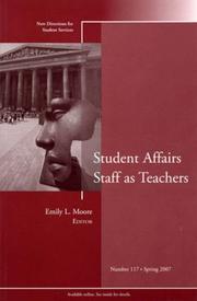 Cover of: Student Affairs Staff as Teachers: New Directions for Student Services (J-B SS Single Issue Student Services)