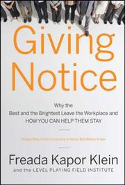 Giving Notice by Freada Kapor Klein, Klein, Freada Kapor