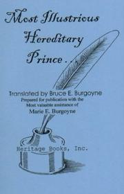Most Illustrious Hereditary Prince-- by Bruce E. Burgoyne