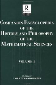 Cover of: Comp Ency Hist Phil Math V 1 by Ivor Grattan-Guinness