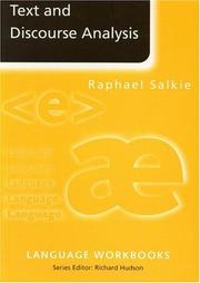 Cover of: Text and discourse analysis by Raphael Salkie