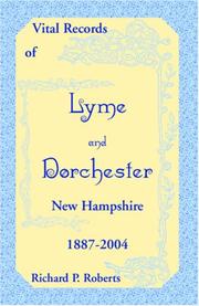Cover of: Vital Records of Lyme and Dorchester, New Hampshire, 1887-2004