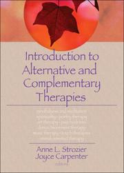 Cover of: Introduction to Alternative and Complementary Therapies by 