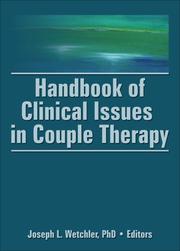 Cover of: Handbook of Clinical Issues in Couple Therapy