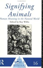 Cover of: Signifying animals by edited by Roy Willis.