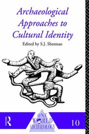 Cover of: Archaeological approaches to cultural identity