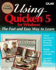 Cover of: Using Quicken 5 for Windows by Linda A. Flanders, Gail Perry