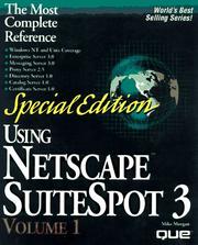 Cover of: Special Edition Using Netscape Suitespot 3 by Mike Morgan