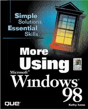 Cover of: More Using Windows 98