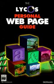 Cover of: Lycos Personal Web Page Guide by Ben Sawyer