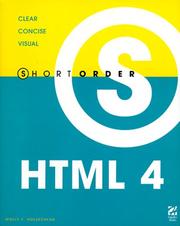 Cover of: Short Order HTML 4