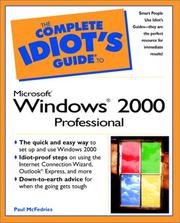 Cover of: Complete Idiot's Guide to Microsoft Windows 2000 Professional