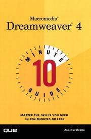 Cover of: 10 Minute Guide to Macromedia Dreamweaver 4