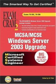 Cover of: MCSA/MCSE Windows Server 2003 Upgrade Exams Bundle Exam Cram 2 by Kalani Kirk Hausman, Will Schmied