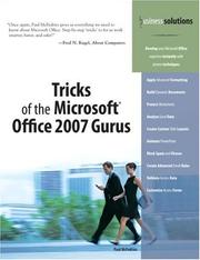 Cover of: Tricks of the Microsoft Office 2007 Gurus (Business Solutions)