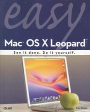 Cover of: Easy Mac OS X Leopard (Easy) | Kate Binder