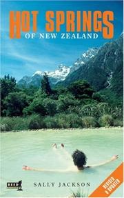 Cover of: Hot Springs of New Zealand