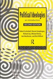 Cover of: Political ideologies by Robert Eccleshall ... [et al.].