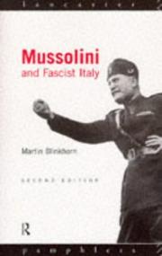 Cover of: Mussolini and fascist Italy by Martin Blinkhorn