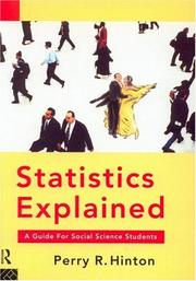 Cover of: Statistics explained by Perry R. Hinton