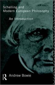 Cover of: Schelling and Modern European Philosophy: An Introduction
