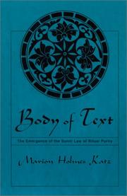 Cover of: Body of Text by Marion Holmes Katz, Marion Holmes Katz