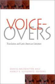 Cover of: Voice-Overs: Translation and Latin American Literature (Suny Series in Latin American and Iberian Thought and Culture)