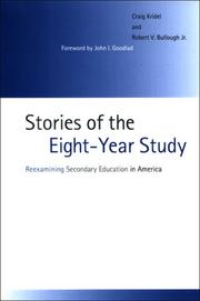 Cover of: Stories of the Eight-year Study: Reexamining Secondary Education in America