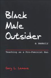 Cover of: Black Male Outsider: Teaching As a Pro-feminist Man
