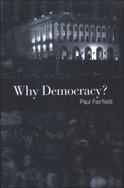 Cover of: Why Democracy?