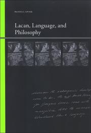 Cover of: Lacan, Language, and Philosophy