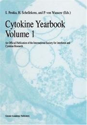 Cover of: Cytokine Yearbook Volume 1 - An Official Publication of the International Society for