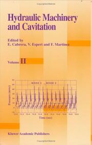 Cover of: Hydraulic Machinery and Cavitation | Enrique Cabrera