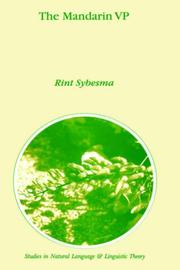 Cover of: The Mandarin VP (Studies in Natural Language and Linguistic Theory) | Rint Sybesma