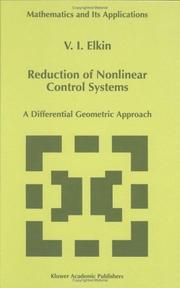 Cover of: Reduction of Nonlinear Control Systems | V.I. Elkin
