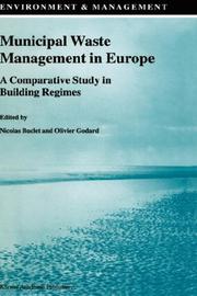 Cover of: Municipal Waste Management in Europe: A Comparative Study in Building Regimes (Environment & Management)