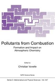 Cover of: Pollutants from Combustion Formation and Impact on Atmospheric Chemistry by Christian Vovelle