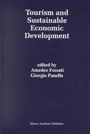 Cover of: Tourism and Sustainable Economic Development