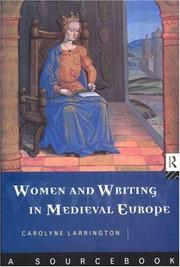 Cover of: Women and writing in medieval Europe: a sourcebook