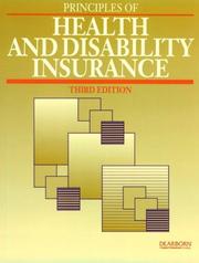 Cover of: Principles of Health and Disability Insurance Selling