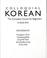 Cover of: Colloquial Korean